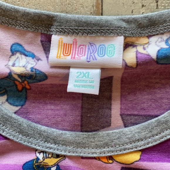 NWT Womens XXL Lularoe Disney Donald Duck Randy - Picture 2 of 4